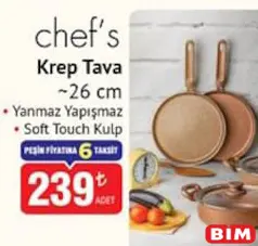 CHEF'S KREP TAVA 26 CM CHEF'S KREP TAVA 26 CM
